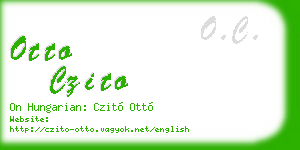 otto czito business card